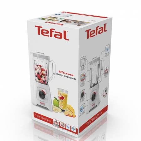Blender Tefal BlendForce 2 BL420131, 600W, 4 lame, recipient 2L, functie zdrobire gheata si maruntire, alb [4]