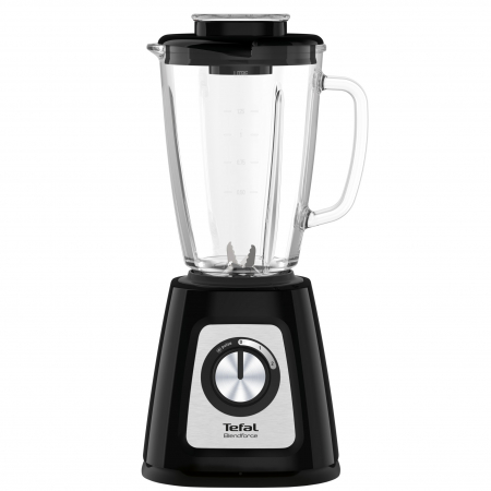 Blendere - Blender Tefal Blendforce BL438831, 800 W, Powerlix, Smart Lock, 1.75 L, Negru/Gri