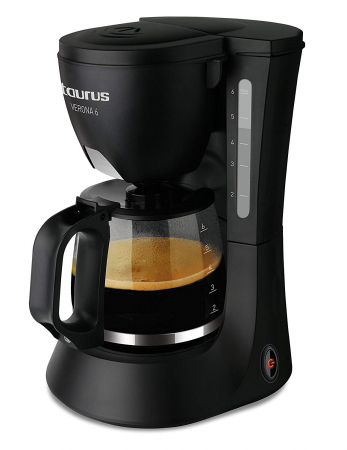 Cafetiera Taurus Verona 6, Sistem antipicurare, Protectie, Auto-oprire dupa 40 min, Negru [10]