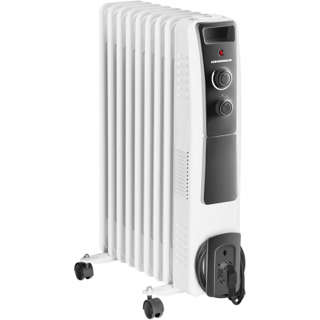 PROMOTII - Calorifer electric cu ulei Heinner HOH-Y09WB, 2000 W, 9 elementi, protectie supraincalzire, termostat reglabil, alb - RESIGILAT