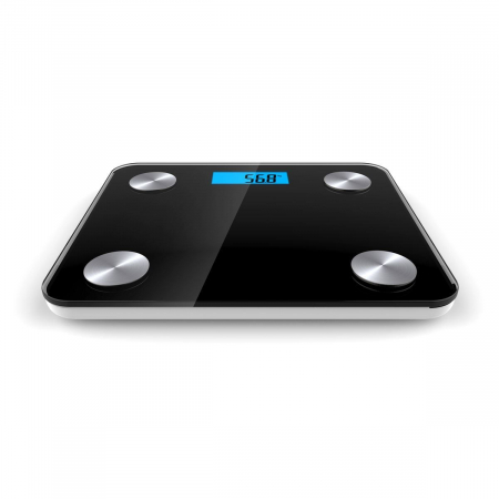 Cantar cu analizator corporal Platinet 44838, 180 kg, 8 memorii, 10 parametri, Bluetooth App, negru [1]