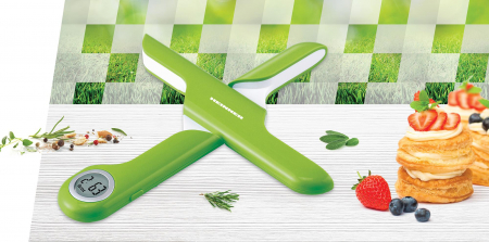 Cantar de bucatarie pliabil Heinner HKS-FD5GR, 5kg, display lcd, gradare: 1g, baterii: 1 x cr2032 (inclusa), verde [2]