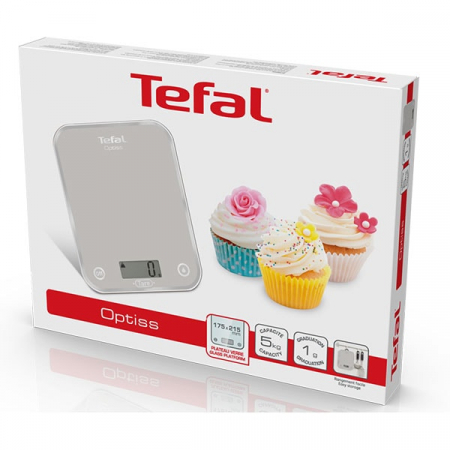 Cantar de bucatarie TEFAL Optiss BC5004, 5kg, argintiu [3]