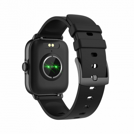 Ceas smartwatch barbati Y22, 1.7" HD, conversatie bluetooth, multi sport, ritm cardiac, ECG, notificari, oxigen, vibratii, BT 5.0, IP67, metalic, negru [1]