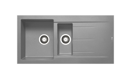 CHIUVETE - Chiuveta Granit Alazia 100x50 1 1/2B 1D Industrial Grey