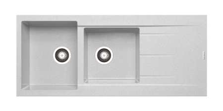 CHIUVETE - Chiuveta Granit Alazia 116x50 1 3/4B 1D Snow
