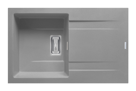 CHIUVETE - Chiuveta granit KARTESIO 79x50 1B 1D Industrial Grey