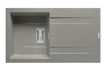CHIUVETE - Chiuveta granit KARTESIO 86x50 1B 1D Industrial Grey