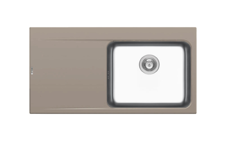 CHIUVETE - Chiuveta granit si inox PYRROS 100x52 1B 1D DR Beige