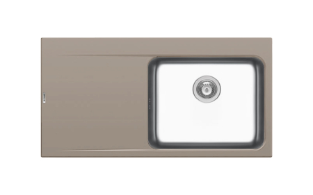 CHIUVETE - Chiuveta granit si inox PYRROS 100x52 1B 1D DR Sand Beige