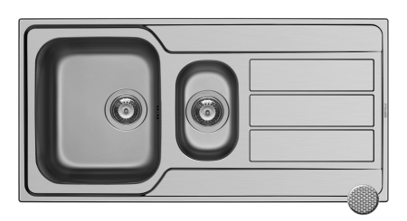 Chiuvete inox - Chiuveta Inox ATHENA 1000mm*500mm
