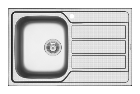 Chiuveta inox ATHENA DIAMOND 79x50 1B1D ST [0]