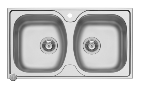 Chiuveta inox Ecoline - Chiuveta inox Ecoline ASPECT 2B LN