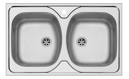 CHIUVETE - Chiuveta inox Ecoline CORE - inox 800mm*500mm