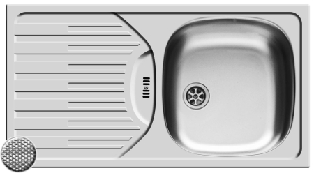 CHIUVETE - Chiuveta Inox ET78 Fork 780mm*435mm DR