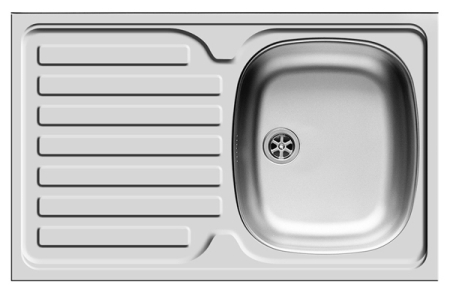 Chiuvete inox - Chiuveta Inox INTERNATIONAL 800mm*500mm