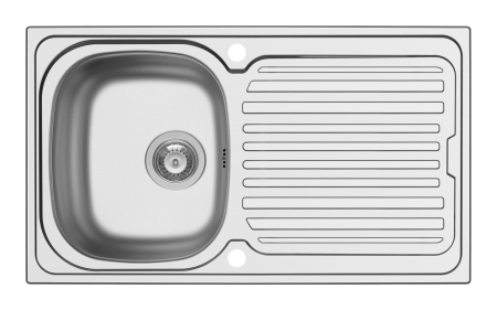 Chiuvete inox - Chiuveta inox Pyramis AURORA 86x50 1B1D SM
