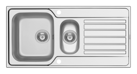 Chiuvete inox - Chiuveta inox Pyramis FEDRA EXTRA 100x50 1 1/2B 1D SM