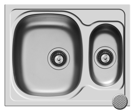 Chiuvete inox - Chiuveta Inox SPARTA 62x50 1 1/2B LN