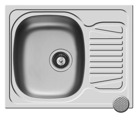 Chiuvete inox - Chiuveta Inox SPARTA  62x50 1B 1D LN