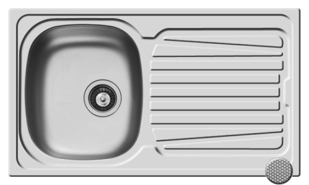 Chiuvete inox - Chiuveta Inox SPARTA 860mm*500mm