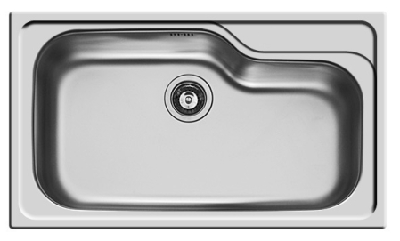 Chiuvete inox - Chiuveta Inox TITAN  86x50 1B LN