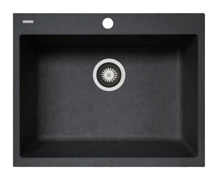 CHIUVETE - Chiuveta soft compozit Pyramis Square DUROTHEK 60x50 1B negru