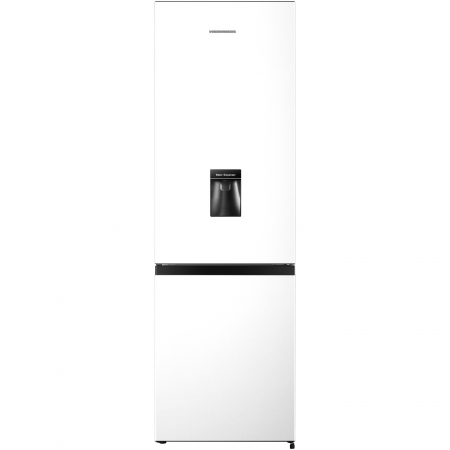 PROMOTII - Combina frigorifica Heinner HC-HS268WDE++, 268 l, Clasa E, Control electronic, Dozator apa, Iluminare LED, H 180 cm, Alb