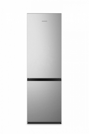 Resigilate - Combina frigorifica Heinner HC-HS269SE++, Static, 269 L, Termostat reglabil, Iluminare LED, Usi reversibile, H 180 cm, Argintiu