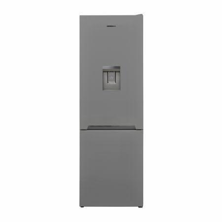 Resigilate - Combina frigorifica Heinner HC-V2701SWDE++, Less Frost, Dozator de apa, 268L, Functie Super congelare, Control mecanic, H 170 cm, Argintiu