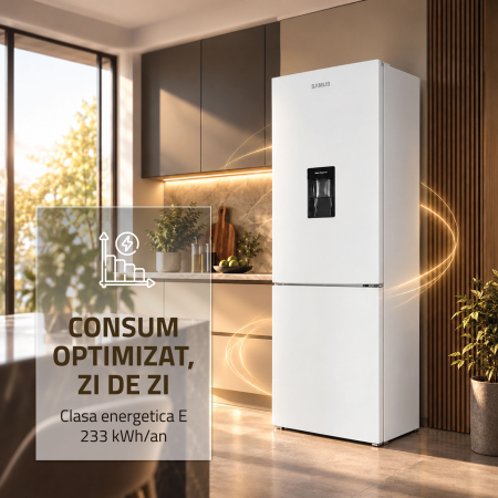 Combina frigorifica Samus SCW401NFIDE, 291 l, Full No Frost, Motor dual Inverter, Clasa E, Alb [7]