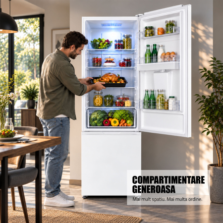 Combina frigorifica Samus SCW517NFIDE, 324 l, Full No Frost, Motor dual Inverter, Clasa E, Alb [5]