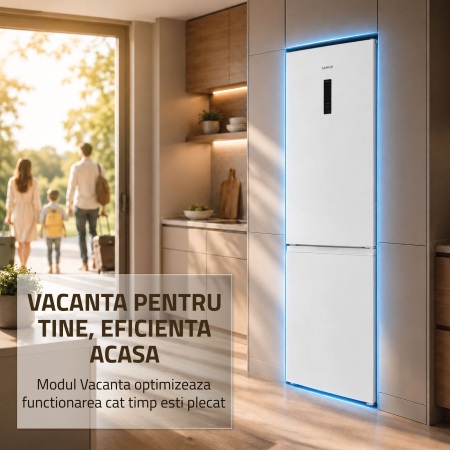 Combina frigorifica Samus SCW540NFIE, 400 l, Full No Frost, Motor dual Inverter, Clasa E, Alb [9]