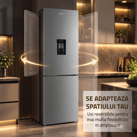 Combina frigorifica Samus SCX401NFIDE, 291 l, Full No Frost, Motor dual Inverter, Clasa E, Inox [11]