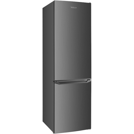 Combina frigorifica Tesla RC2600HXE, 262 l, Clasa E, Iluminare LED, dezghetare automata frigider, H 180 cm, Inox [1]
