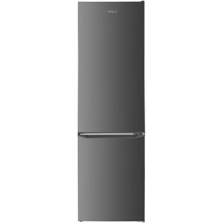 Combine Frigorifice - Combina frigorifica Tesla RC2600HXE, 262 l, Clasa E, Iluminare LED, dezghetare automata frigider, H 180 cm, Inox