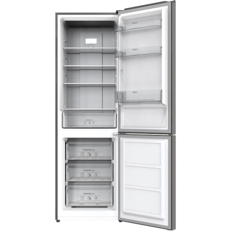 Combina frigorifica Tesla RC3201FHXE, 293 L, Clasa E, NO Frost, Inverter, Iluminare LED, H 186 cm Inox [1]