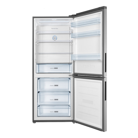 Combina frigorifica Tesla RC4201FTXE, 417L, Clasa E, Nofrost, Display electronic, Lumina LED, Usi reversibile, H 185 cm Inox [3]