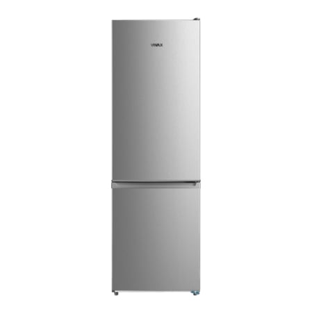 Combine Frigorifice - Combina frigorifica VIVAX CF-310ENF X, 310L, Clasa E, Total No Frost si No Frost Multi Air Flow, Termostat reglabil, Iluminare LED, Fast Freeze, Usi reversibile, H 188cm, Inox