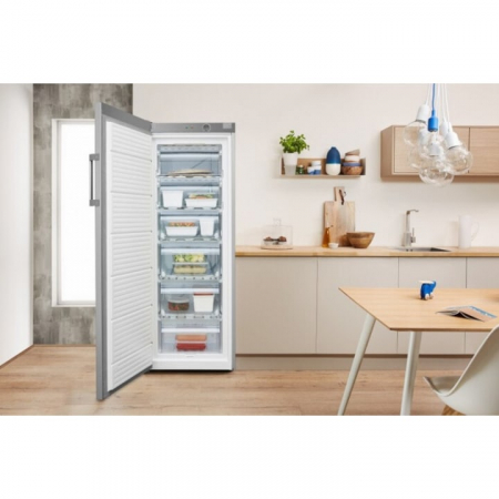 Congelator Indesit UI6 2 S, 245 l,  Dezghetare manuala, 4 sertare, Clasa E, H 167 cm, Argintiu  [3]