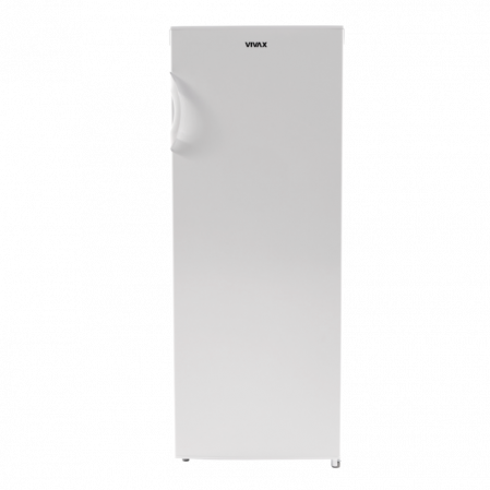 Congelatoare - Congelator vertical VIVAX VF-157E W, 160L, Clasa E, Termostat reglabil, Usa reversibila, Suprafata painted metal, 5 cutii depozitare, H 142 cm, Alb