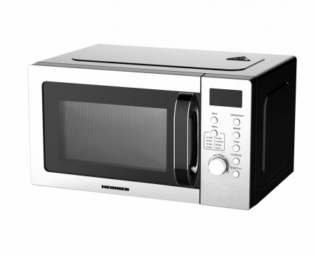 Cuptoare cu microunde - Cuptor cu microunde Heinner HMW-D2060SS, 20 l, 700 W, Control mecanic, Timer, Inox