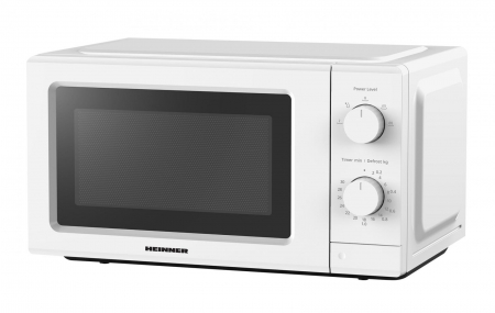 Cuptoare cu microunde - Cuptor Cu Microrunde Heinner, HMW-MD20IVWH, 19L Capacitate, 700W Putere, Timer, 5 Trepte De Putere, Alb