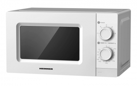 Cuptoare cu microunde - Cuptor cu microunde Heinner HMW-MD20MWH, 20 l, Control mecanic, 700 W, Alb