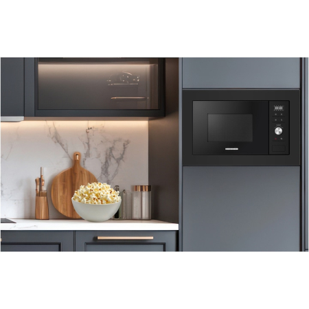 Cuptor cu microunde incorporabil HEINNER HMW-MDBI28GDBK, 28L, Control digital, 900W, Putere grill 1000W, Afisaj led, Sticla neagra [2]