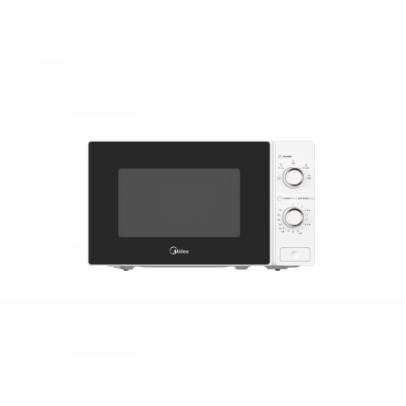 Cuptoare cu microunde - Cuptor cu microunde Midea MM720C2AT-W, Mecanic, 20 l, Putere 1000 W, 5 trepte de putere, Functie decongelare, Timer, Alb