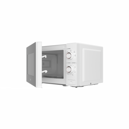 Cuptor cu microunde Midea MM720C2AT-W, Mecanic, 20 l, Putere 1000 W, 5 trepte de putere, Functie decongelare, Timer, Alb [3]