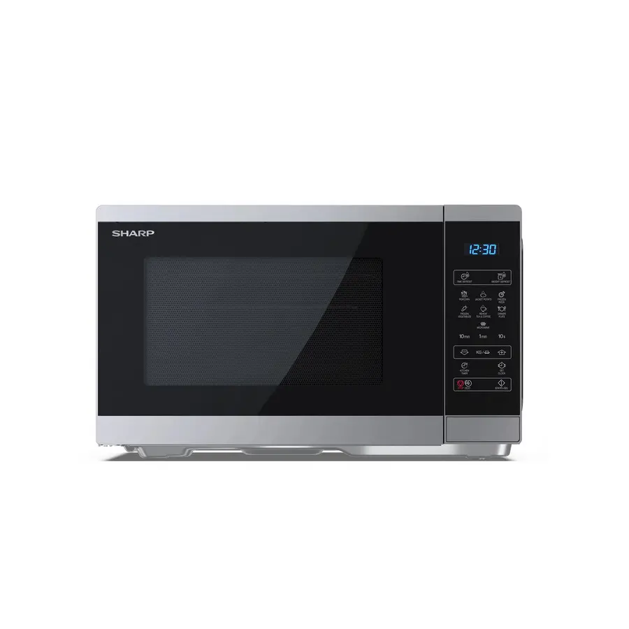 Cuptoare Electrice - Cuptor cu microunde SHARP YC-MS252AE-S, 25 litri,900 W, Argintiu / Negru