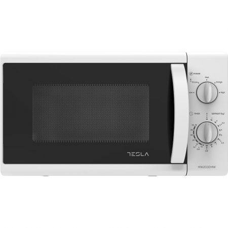 Cuptoare cu microunde - Cuptor cu microunde Tesla MW2030MW 20L, 700W, mecanic, Alb