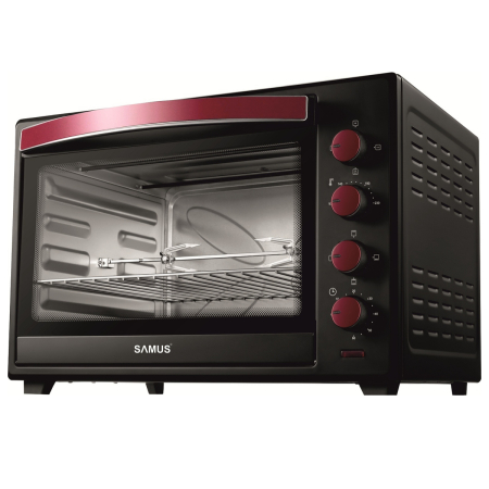 Cuptoare electrice - Cuptor electric Samus CS-60BRC2, 60 l, Rotisor, Convectie, Neagra